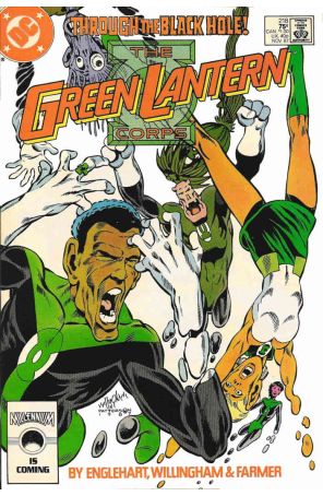 The Green Lantern Corps 218 published by DC with cover art by Bill Willingham