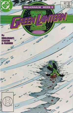 The Green Lantern Corps 220 published by DC with cover art by Chris Wozniak