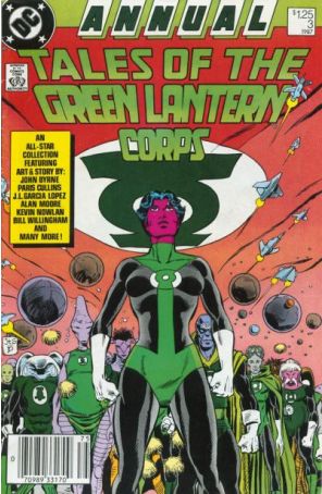 The Green Lantern Corps Annual 3 (Newsstand) published by DC with cover art by Joe Staton
