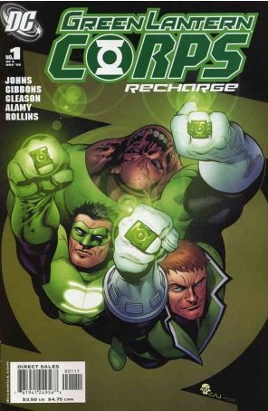 Green Lantern Corps: Recharge 1 published by DC with cover art by Patrick Gleason
