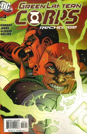 Green Lantern Corps: Recharge 3 published by DC with cover art by Patrick Gleason