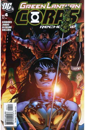 Green Lantern Corps: Recharge 4 published by DC with cover art by Patrick Gleason