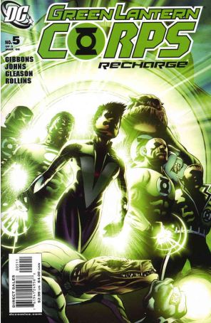Green Lantern Corps: Recharge 5 published by DC with cover art by Patrick Gleason