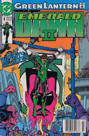 Green Lantern: Emerald Dawn II 4 (Newsstand) published by DC with cover art by Mark D. Bright