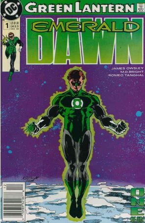 Green Lantern: Emerald Dawn 1 (Newsstand) published by DC with cover art by Klaus Janson