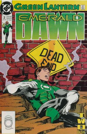 Green Lantern: Emerald Dawn 2 published by DC with cover art by Mark D. Bright