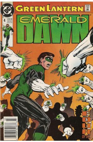 Green Lantern: Emerald Dawn 4 (Newsstand) published by DC with cover art by Mark D. Bright