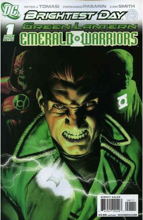 Green Lantern: Emerald Warriors 1 published by DC with cover art by Rodolfo Migliari