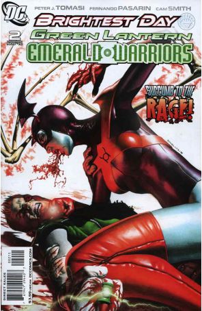 Green Lantern: Emerald Warriors 2 published by DC with cover art by Rodolfo Migliari