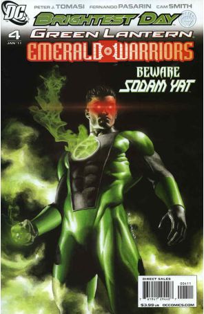 Green Lantern: Emerald Warriors 4 published by DC with cover art by Rodolfo Migliari
