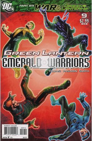 Green Lantern: Emerald Warriors 9 (2nd) published by DC with cover art by Felipe Massafera