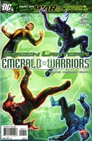 Green Lantern: Emerald Warriors 9 published by DC with cover art by Felipe Massafera
