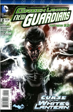 Green Lantern: New Guardians Annual 2 published by DC with cover art by Stephen Segovia