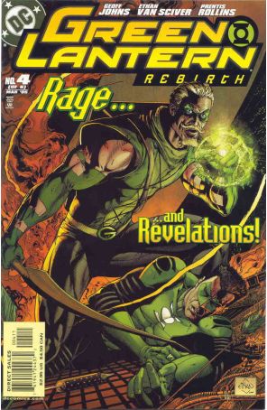 Green Lantern: Rebirth 4 published by DC with cover art by Ethan Van Sciver