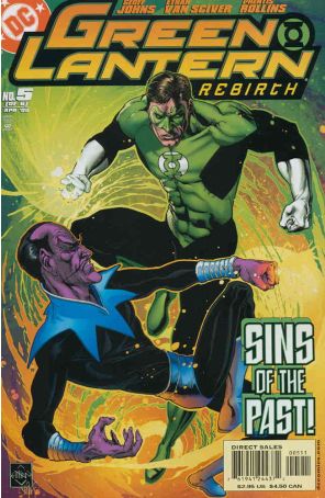 Green Lantern: Rebirth 5 published by DC with cover art by Ethan Van Sciver