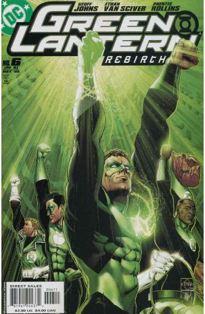 Green Lantern: Rebirth 6 published by DC with cover art by Ethan Van Sciver