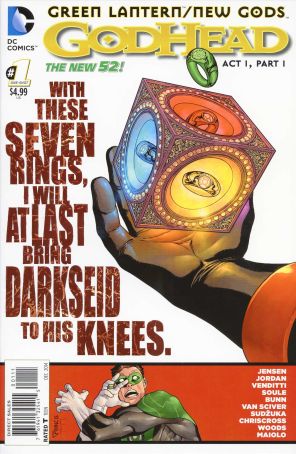 Green Lantern/New Gods: Godhead 1 published by DC with cover art by Francis Portela