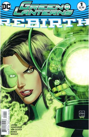 Green Lanterns: Rebirth 1 published by DC with cover art by Ethan Van Sciver