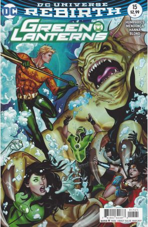 Green Lanterns 15A published by DC with cover art by Emanuela Lupacchino