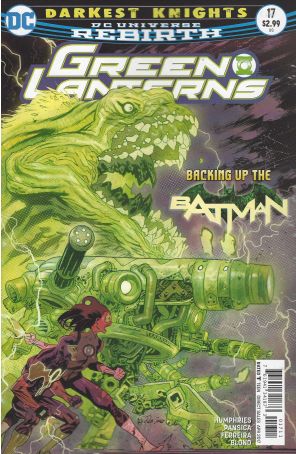 Green Lanterns 17 published by DC with cover art by James Harren