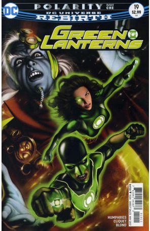 Green Lanterns 19 published by DC with cover art by Leonardo Manco