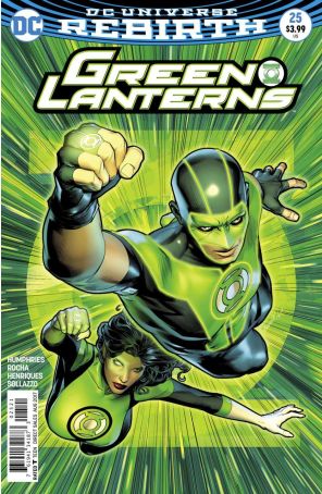 Green Lanterns 25A published by DC with cover art by Emanuela Lupacchino