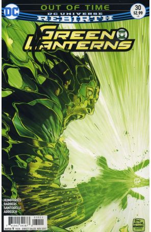 Green Lanterns 30 published by DC with cover art by Brad Walker