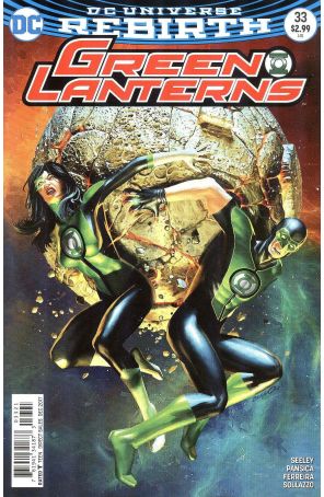Green Lanterns 33A published by DC with cover art by Brandon Peterson