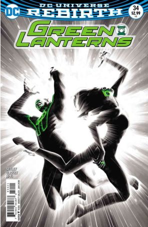 Green Lanterns 34A published by DC with cover art by Brandon Peterson