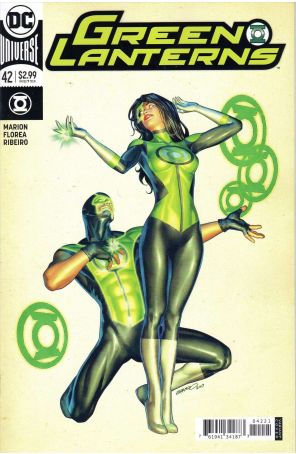 Green Lanterns 42A published by DC with cover art by Brandon Peterson