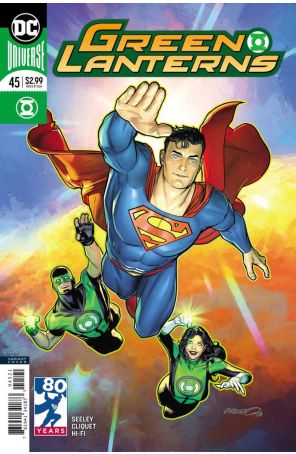 Green Lanterns 45A published by DC with cover art by Brandon Peterson