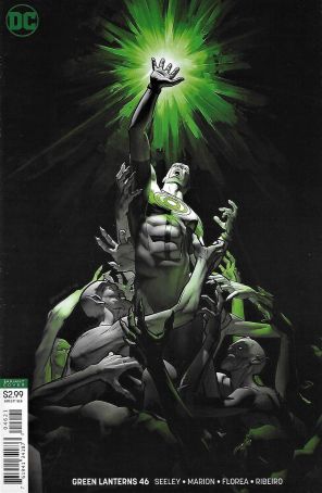 Green Lanterns 46A published by DC with cover art by Brandon Peterson