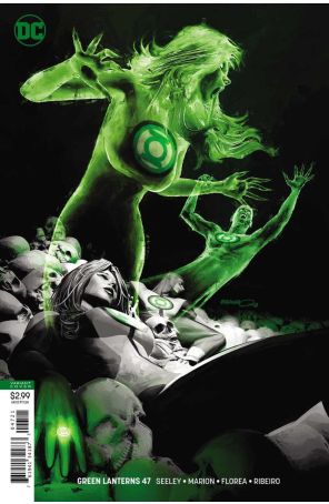 Green Lanterns 47A published by DC with cover art by Brandon Peterson