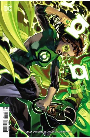 Green Lanterns 51A published by DC with cover art by Chris Stevens