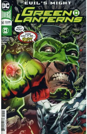 Green Lanterns 54 published by DC with cover art by Mike Perkins