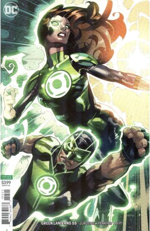 Green Lanterns 55A published by DC with cover art by Chris Stevens