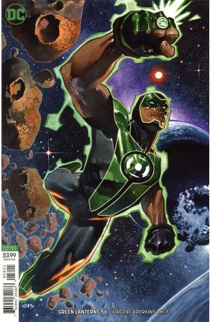 Green Lanterns 56A published by DC with cover art by Chris Stevens