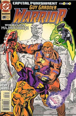 Guy Gardner: Warrior 28 published by DC with cover art by Darryl Banks