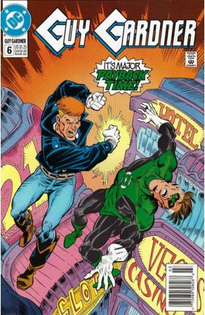 Guy Gardner 6 (Newsstand) published by DC with cover art by Joe Staton