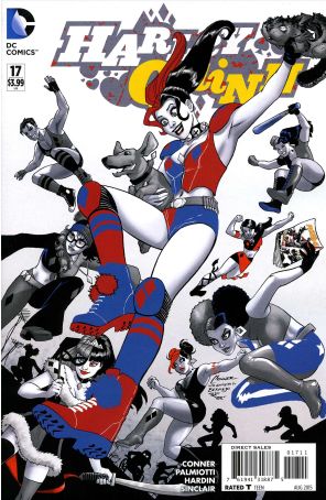 Harley Quinn (2nd Series) 17 published by DC with cover art by Amanda Conner