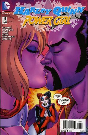 Harley Quinn and Power Girl 4 published by DC with cover art by Amanda Conner