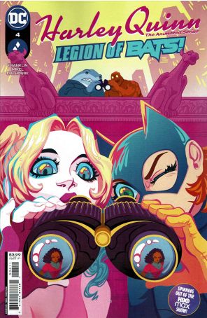 Harley Quinn: The Animated Series: Legion of Bats! 4 published by DC with cover art by Yoshi Yoshitani