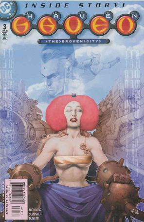 Haven: The Broken City 3 published by DC with cover art by Ariel Olivetti