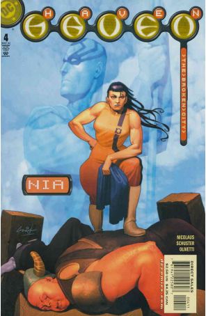Haven: The Broken City 4 published by DC with cover art by Ariel Olivetti
