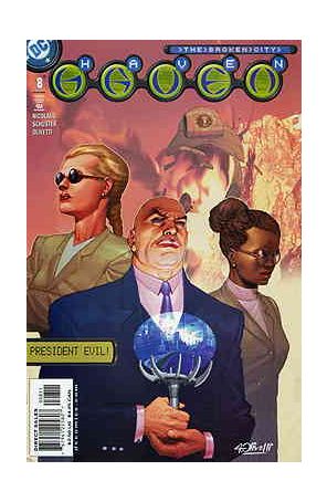 Haven: The Broken City 8 published by DC with cover art by Ariel Olivetti