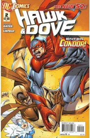 Hawk And Dove (5th Series) 2 published by DC with cover art by Rob Liefeld
