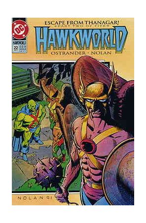 Hawkworld 22 published by DC with cover art by Graham Nolan