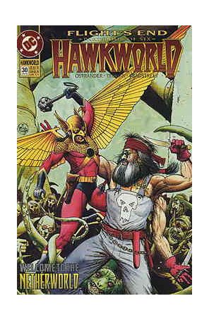 Hawkworld 30 published by DC with cover art by Timothy Truman