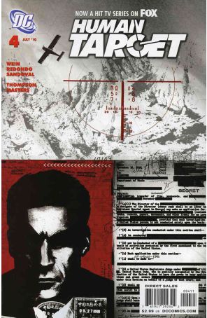Human Target (3rd Series) 4 published by DC with cover art by Brian Wood