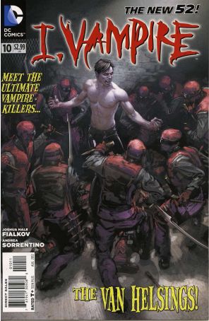 I, Vampire 10 published by DC with cover art by Clayton Crain